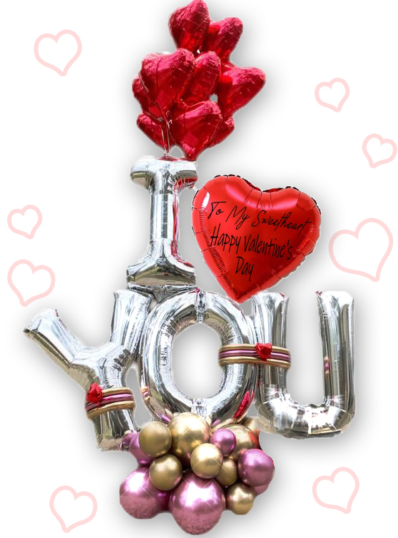 love balloon column